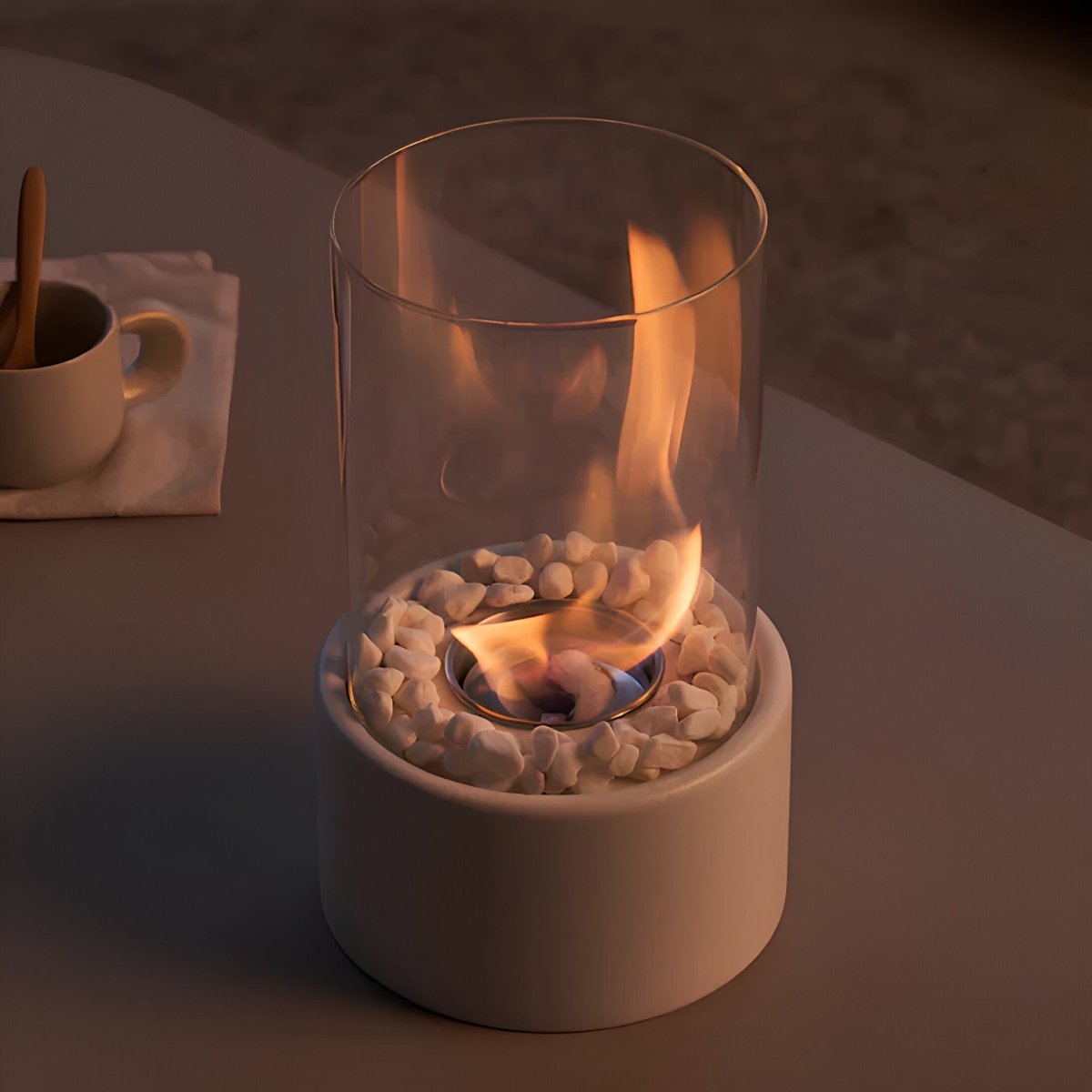 Elegante Tafelhaard Met Rookvrije Bio-Ethanol Voor Sfeervolle Warmte