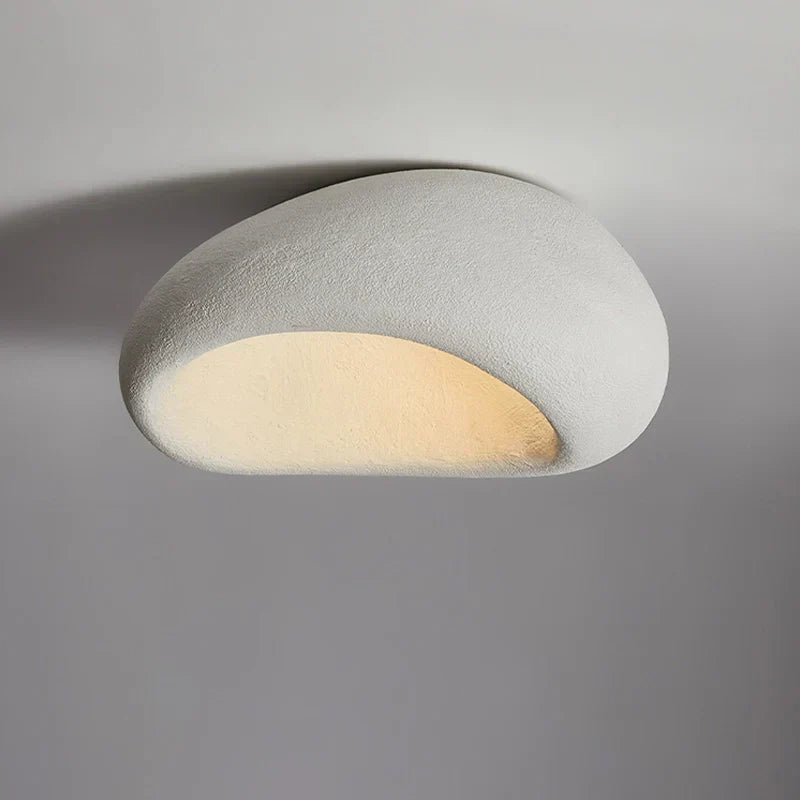 Wabi-Sabi Plafondlamp – Minimalistische Plafondlamp van Synthetische Hars | Zen Stijl & Warm LED Licht