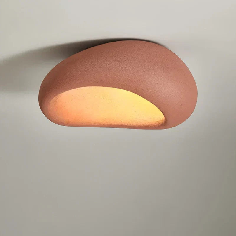 Wabi-Sabi Plafondlamp – Minimalistische Plafondlamp van Synthetische Hars | Zen Stijl & Warm LED Licht