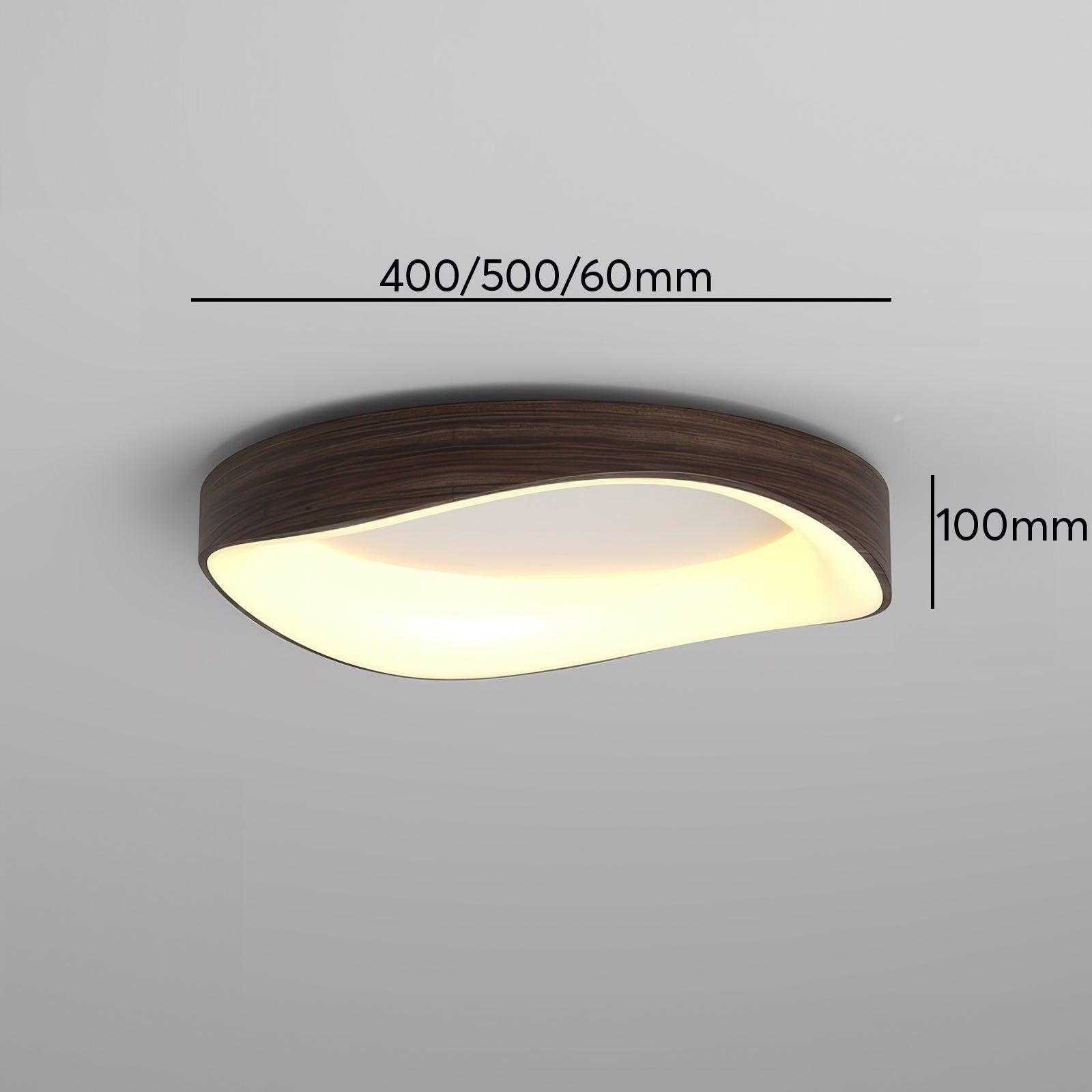 Scandinavische Plafondlamp met Houtlook – Energiezuinige LED Verlichting – Modern Design voor Woonkamer & Slaapkamer